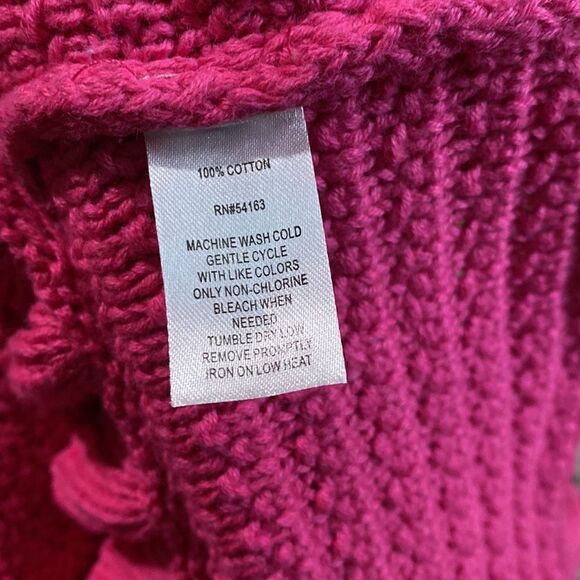 Marc New York Hot Pink Cropped Knit Ruffle Sleeve Blouse - Picture 10 of 11